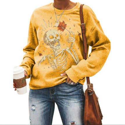 Women’s Halloween Graphic Crew Neck Sweatshirt