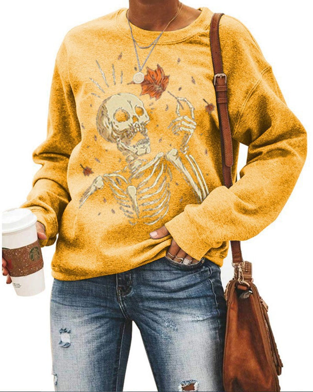 Women’s Halloween Graphic Crew Neck Sweatshirt