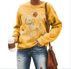 Women’s Halloween Graphic Crew Neck Sweatshirt-HighTouch