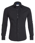 Men’s Slim Fit Long Sleeve Shirt – Comfortable Stretch Cotton-HighTouch