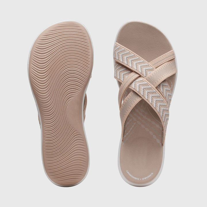 Women's Jade Orthopedic Sandals – Comfortable Low Wedge Walking Shoes
