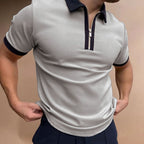 Men's Stand-Up Collar Raglan Sleeve T-Shirt-HighTouch