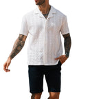 Hollow Shirt Men's Casual Top-HighTouch
