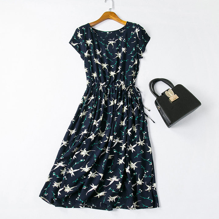 Cotton silk dress-HighTouch