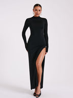 Women’s Flattering Midi Dress-HighTouch