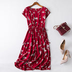 Cotton silk dress-HighTouch