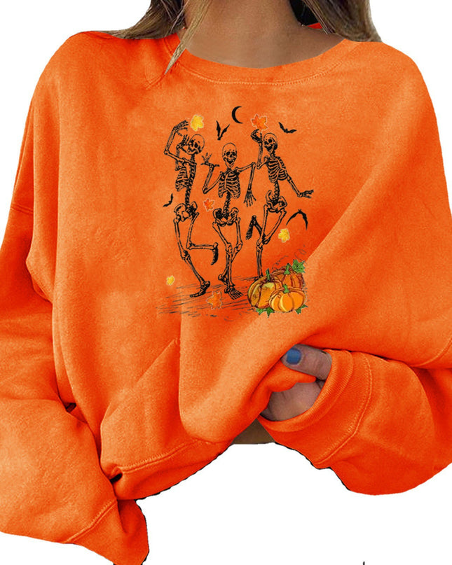 Women’s Halloween Graphic Crew Neck Sweatshirt
