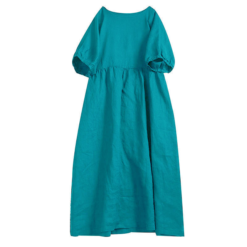 Loose Mori Doll Sleeve Cotton Linen Skirt-HighTouch