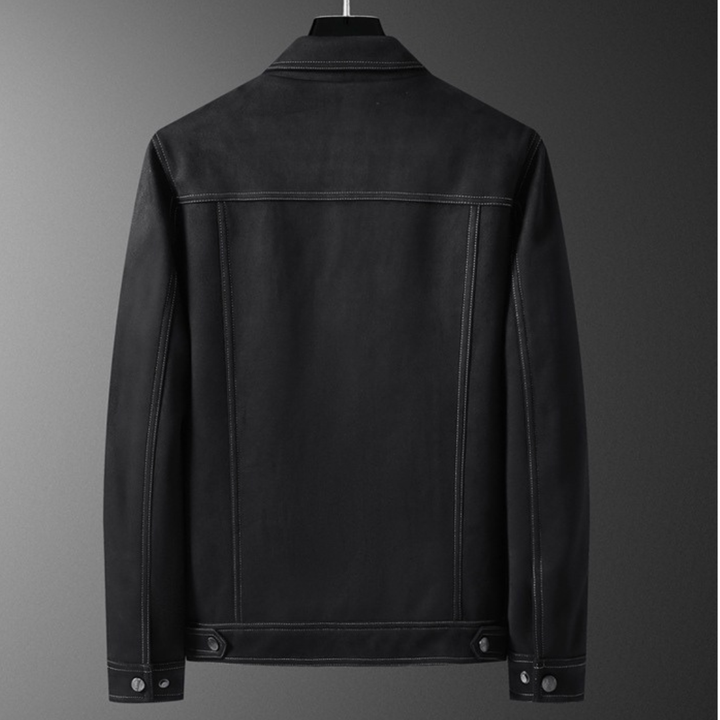 Men's Suede Trucker Jacket – Soft Vegan Suede