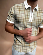 Men's Stand-Up Collar Raglan Sleeve T-Shirt-HighTouch