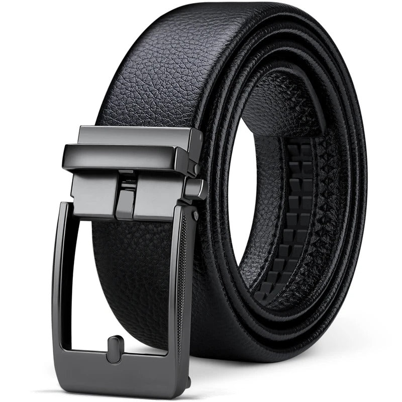 Men's 100% Cowhide Leather Belt | Durable Buckle