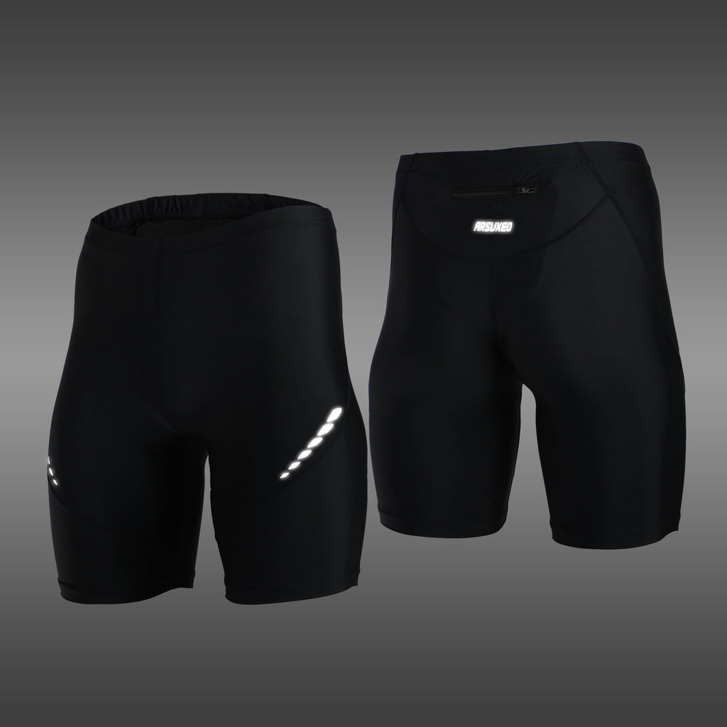 Reflective Performance Running Tights – Moisture-Wicking Fitness Pants