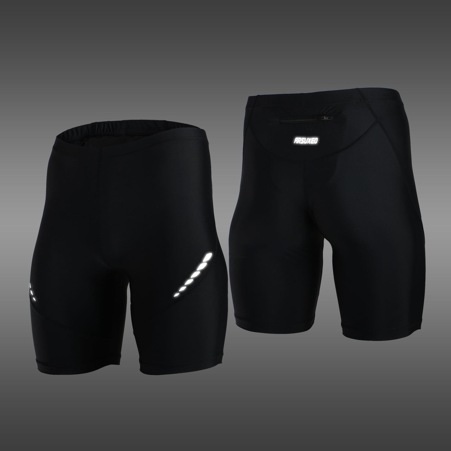 Reflective Performance Running Tights – Moisture-Wicking Fitness Pants