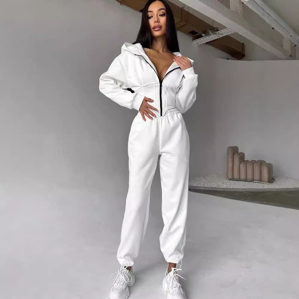 Women’s Streetwear Zipper Waist Jacket – Hipster Style-HighTouch