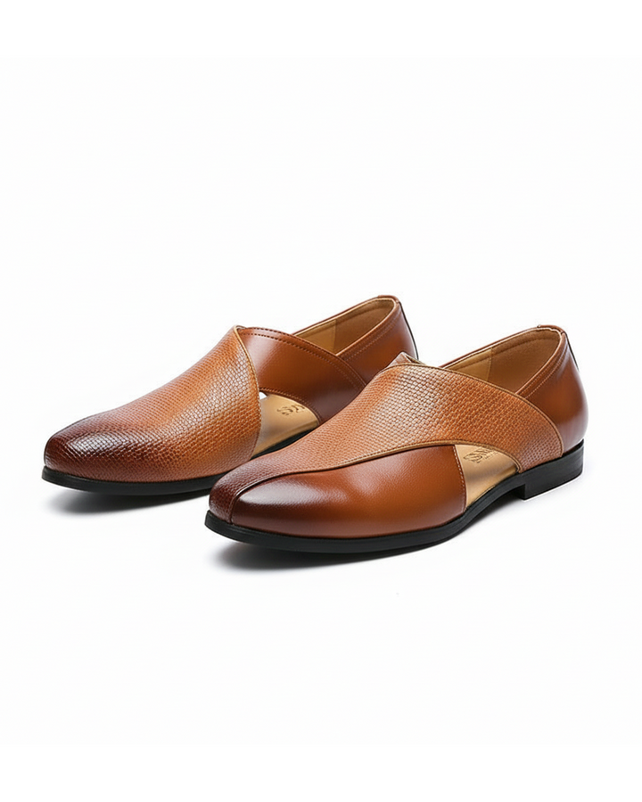 Men’s Classic Leather Penny Loafers | Slip-On Business Dress Shoes