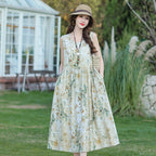 Women's Printed Viscose Dress – Plus Size Extended Fit Collection-HighTouch