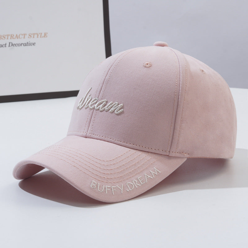 Korean Version Fashion Letter Embroidery Sun-Proof Peaked Cap-HighTouch