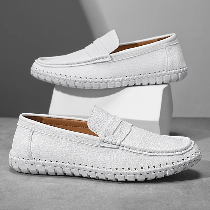 Men's Full-Grain Leather Slip-On Loafers