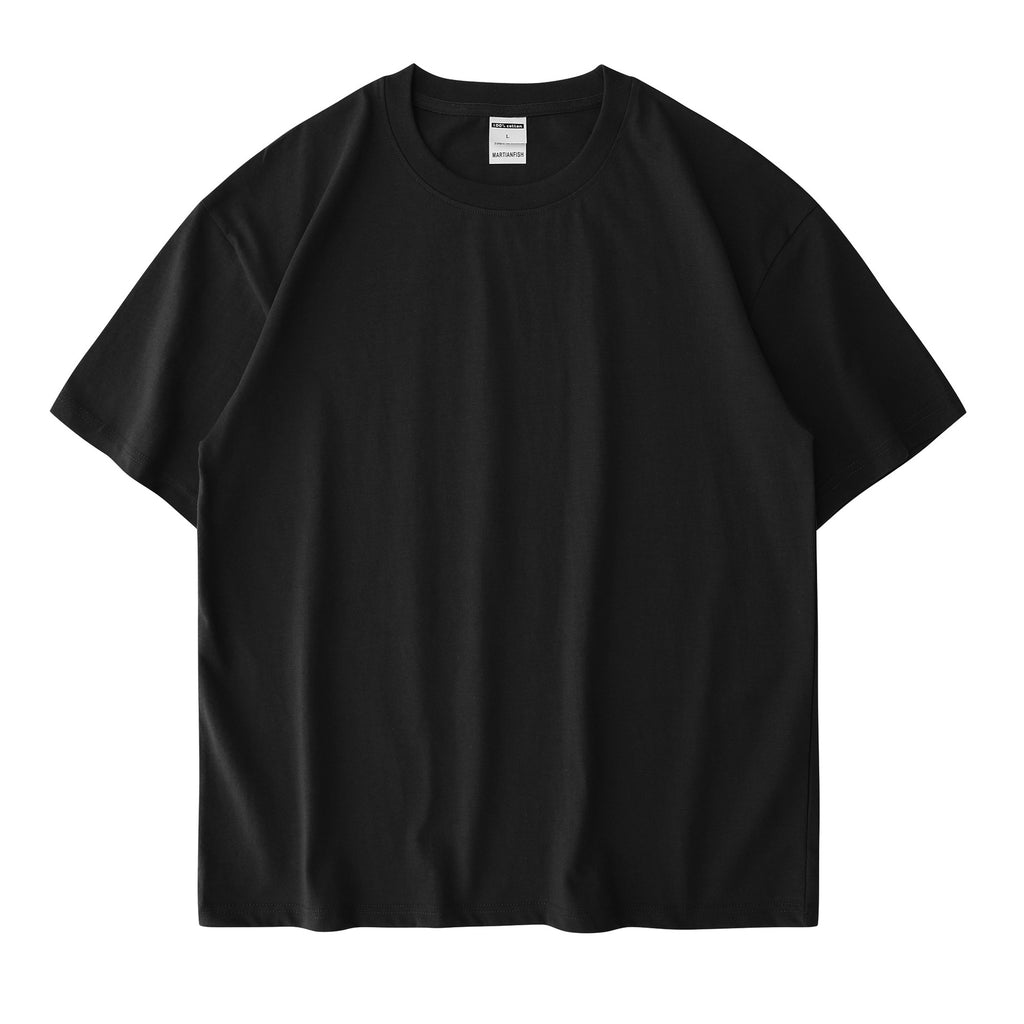 Drop-Shoulder Cotton Tee Men's Heavy T-Shirt-HighTouch