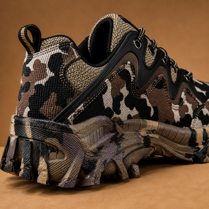 Men's Outdoor Trail Running Shoes Camo Grip Sneakers