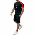 New Men's Short Sleeve Shorts Athletic Suit-HighTouch