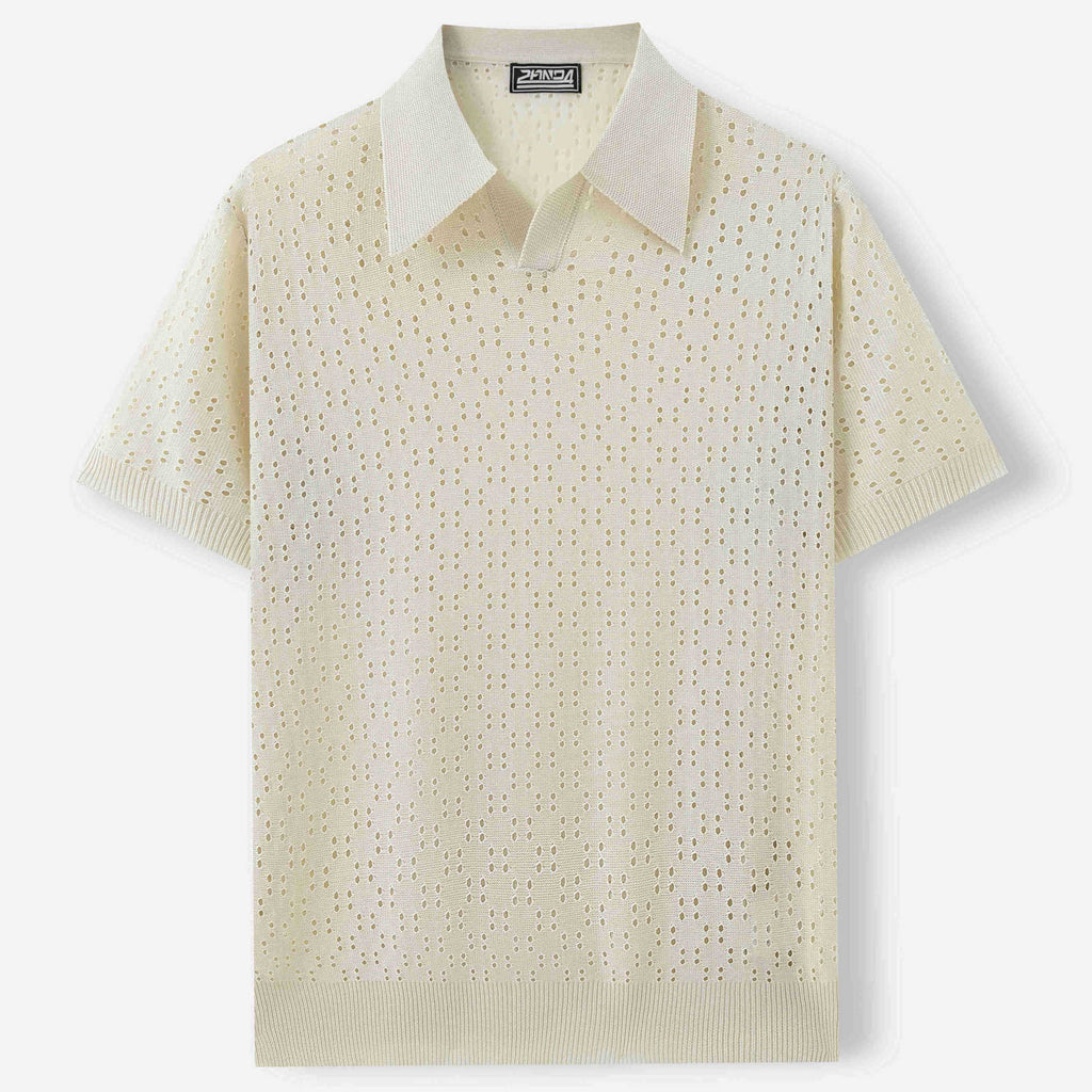 Fashion Dovetail Collar Tencel Men's Casual Sweater-HighTouch