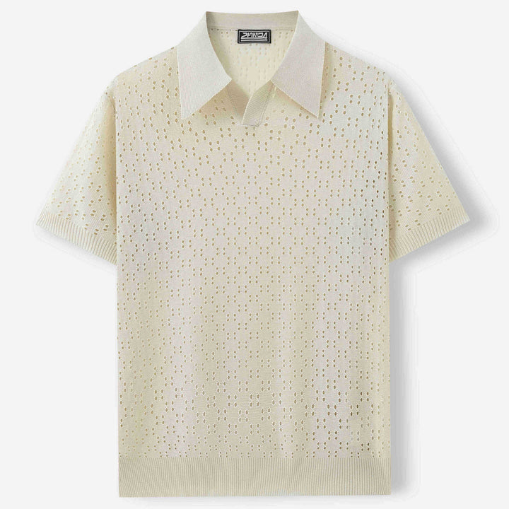 Fashion Dovetail Collar Tencel Men's Casual Sweater-HighTouch