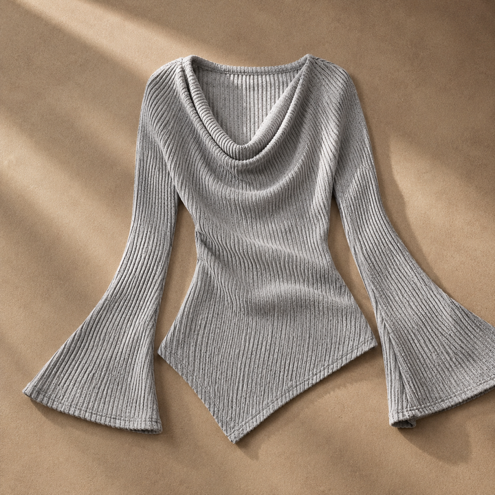 Rowan Contour Knit - Women's Ribbed Long Sleeve Top
