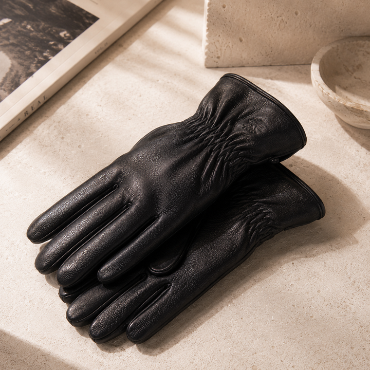 Ashford Leather Gloves - Men's Italian Leather Winter Gloves