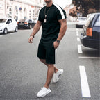 New Men's Short Sleeve Shorts Athletic Suit-HighTouch