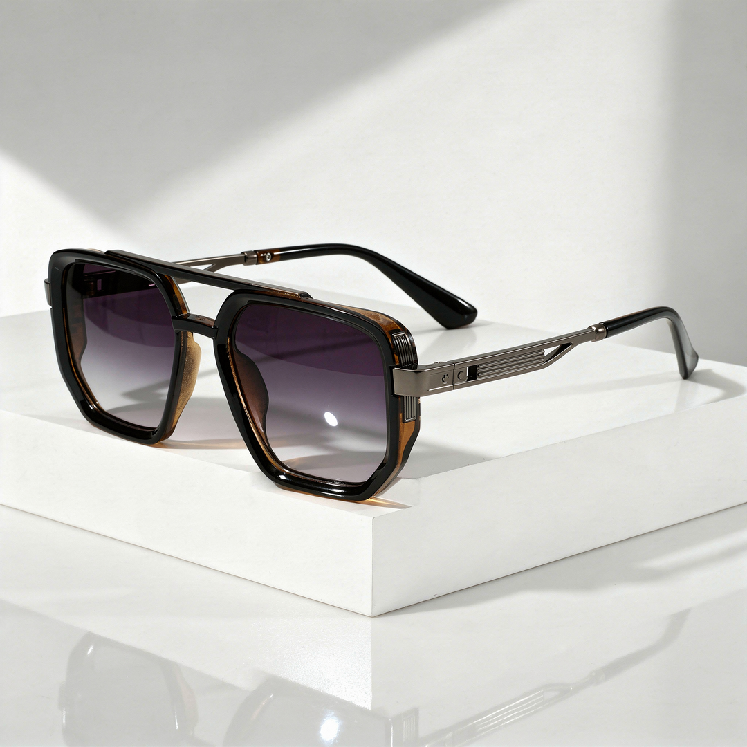 Men's UV400 Oversized Square Sunglasses