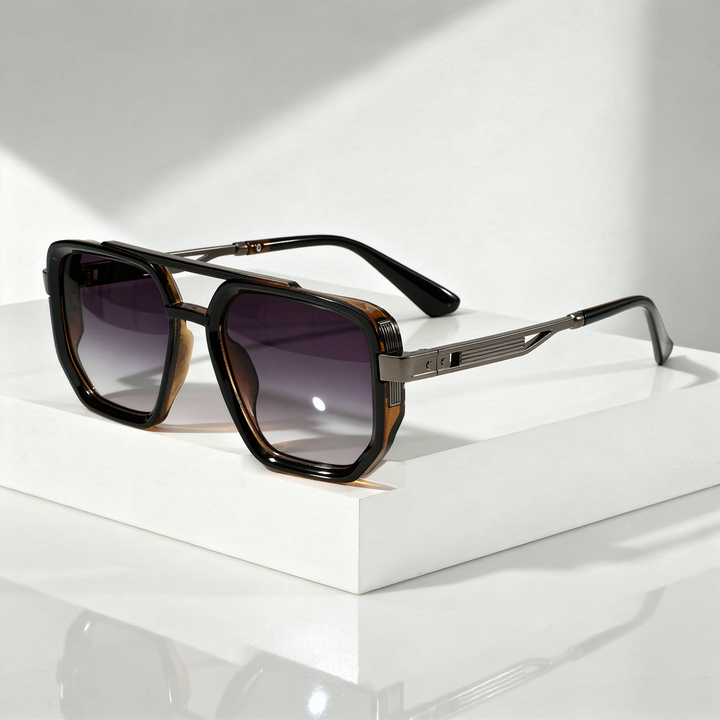 Men's UV400 Oversized Square Sunglasses