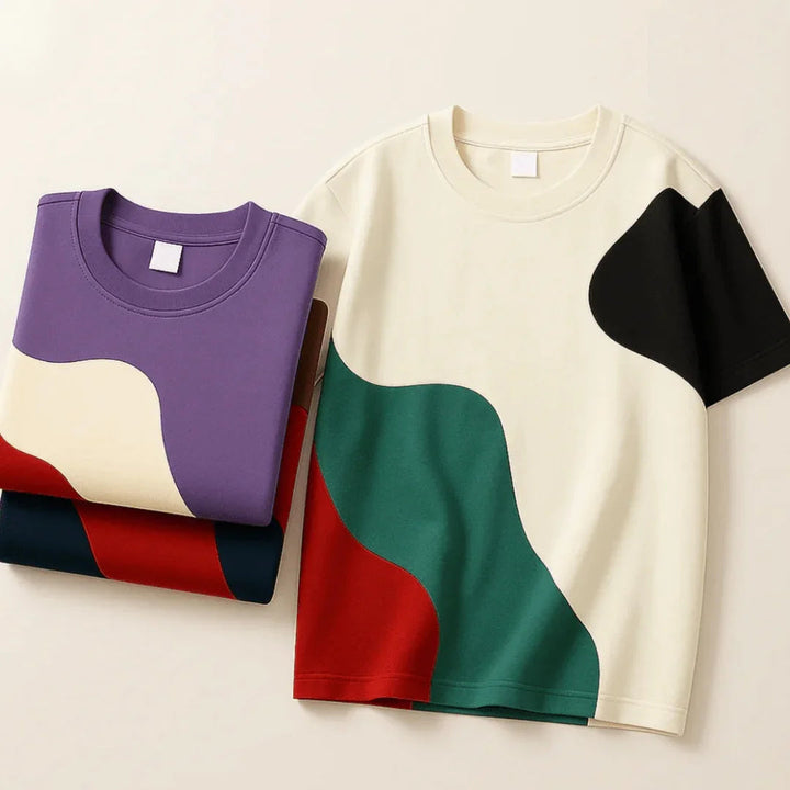 Men's Color Block T-Shirt – Casual Everyday Style