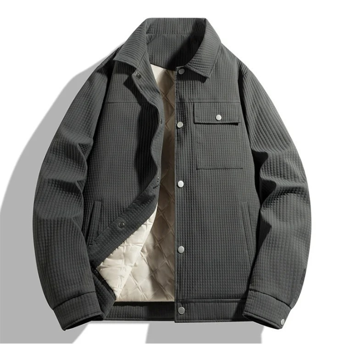 Men's Waffle Jacket – Quilted Warmth