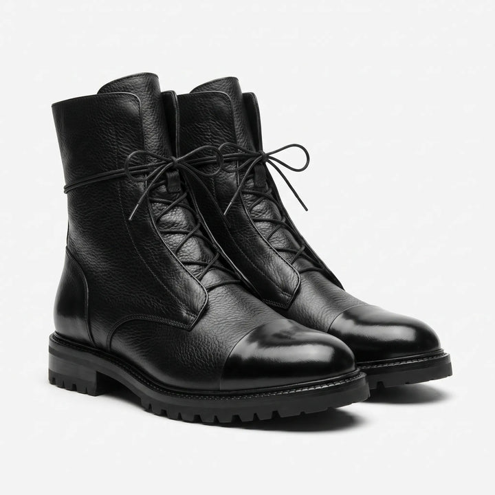 Women's Lace Up Leather Ankle Boots