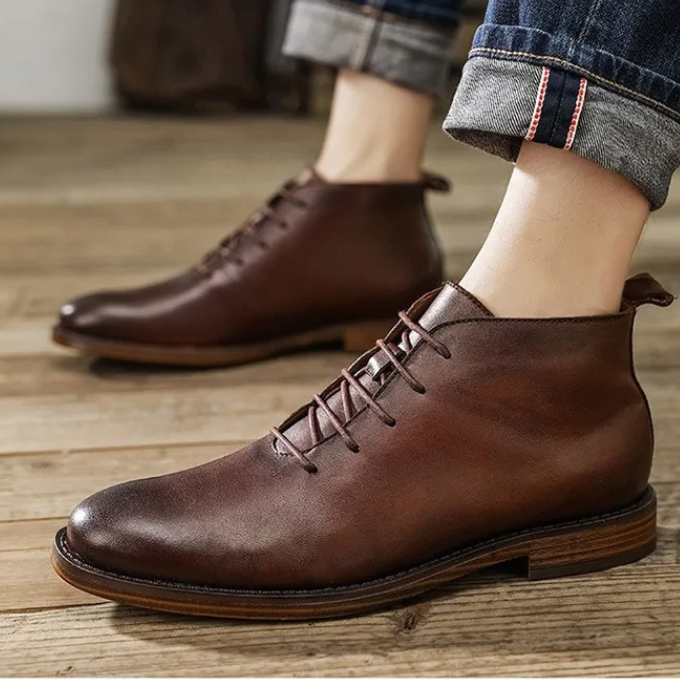 Bradford City Leather Boot | Men's Classic Casual Ankle Boots