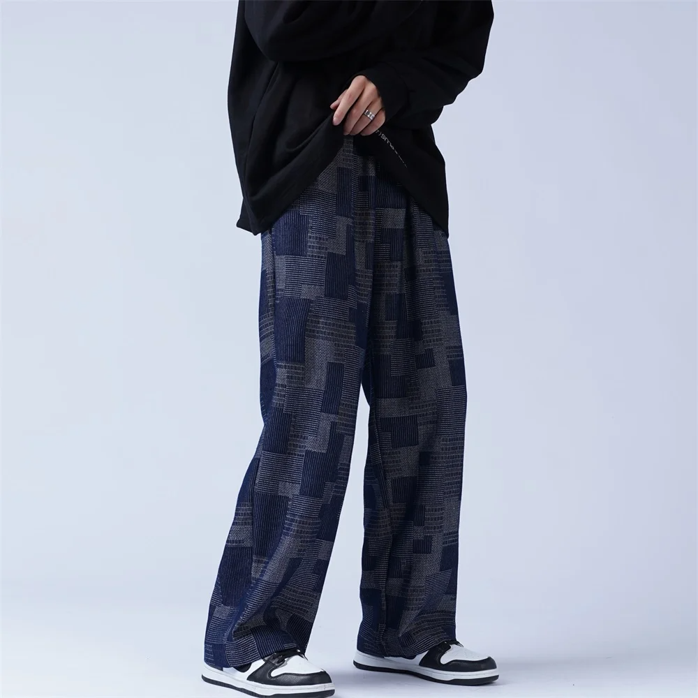 Men's Patchwork Pants for Urban Streetwear Style
