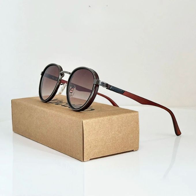 Men's Round Sunglasses – Belmont Retro Metal Frame