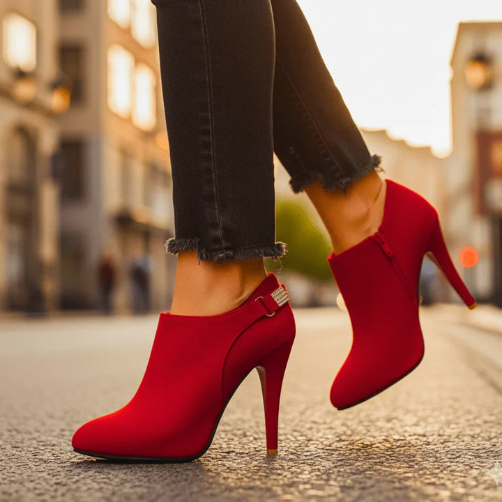 Women's Velvet Ankle Boots – Orthopedic Cushioned Support