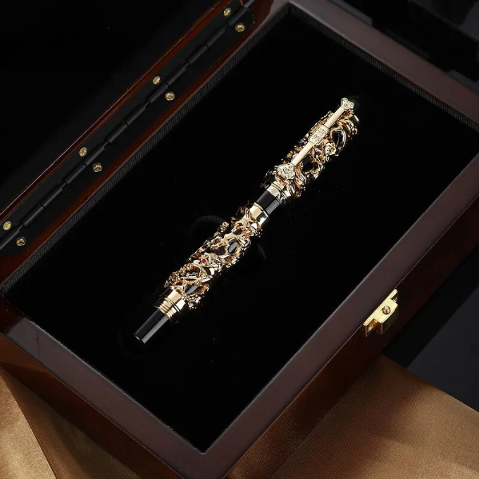 Regal Luxe Dragon Fountain Pen | Fine Writing Gift