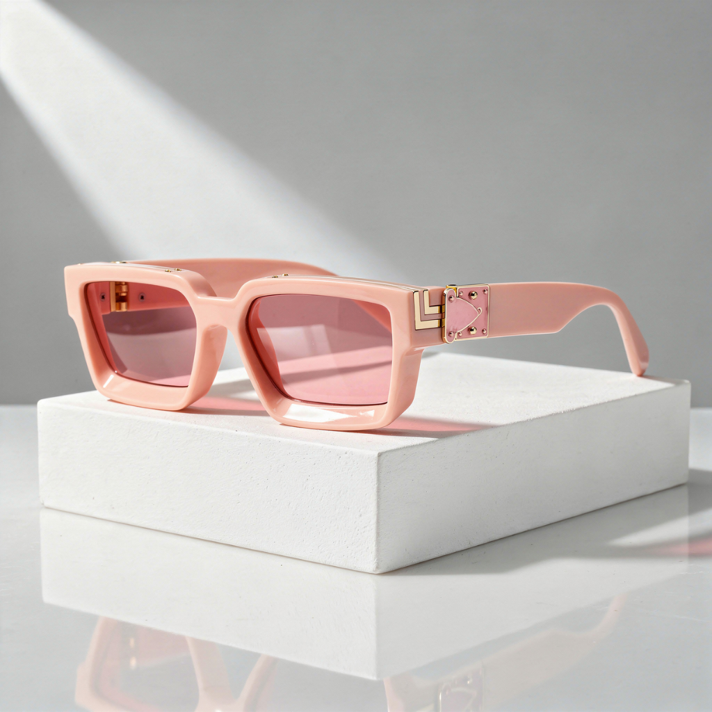 Men's Square Sunglasses with UV400 Protection
