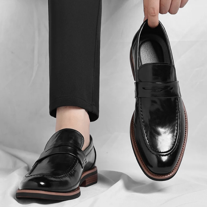 Men’s Leather Penny Loafers – Polished Comfort