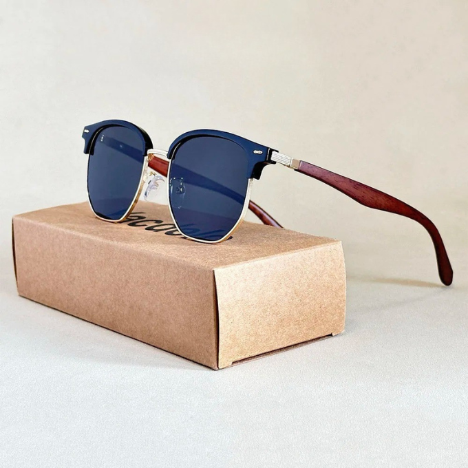 Men's Double Bridge Sunglasses | Retro Metal Frame