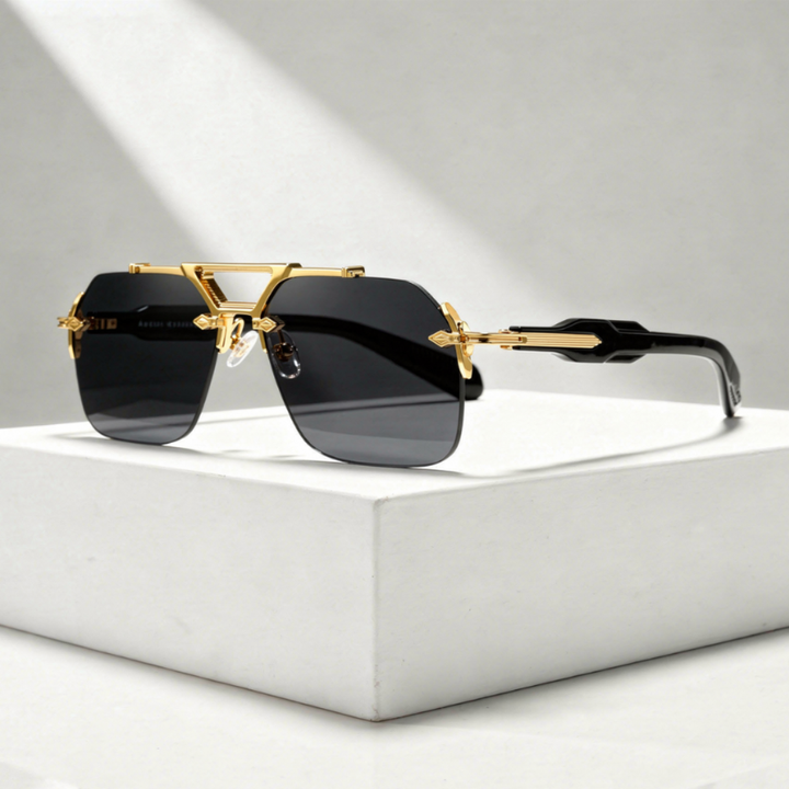 Men's Rimless Square Sunglasses with UV400