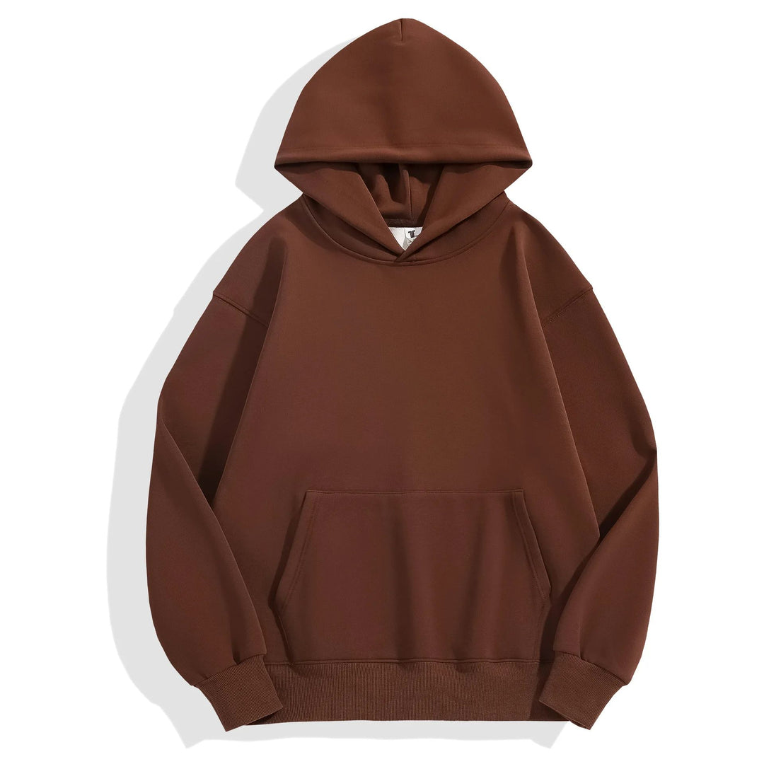 Heavyweight Cotton & Velvet Hoodie-HighTouch