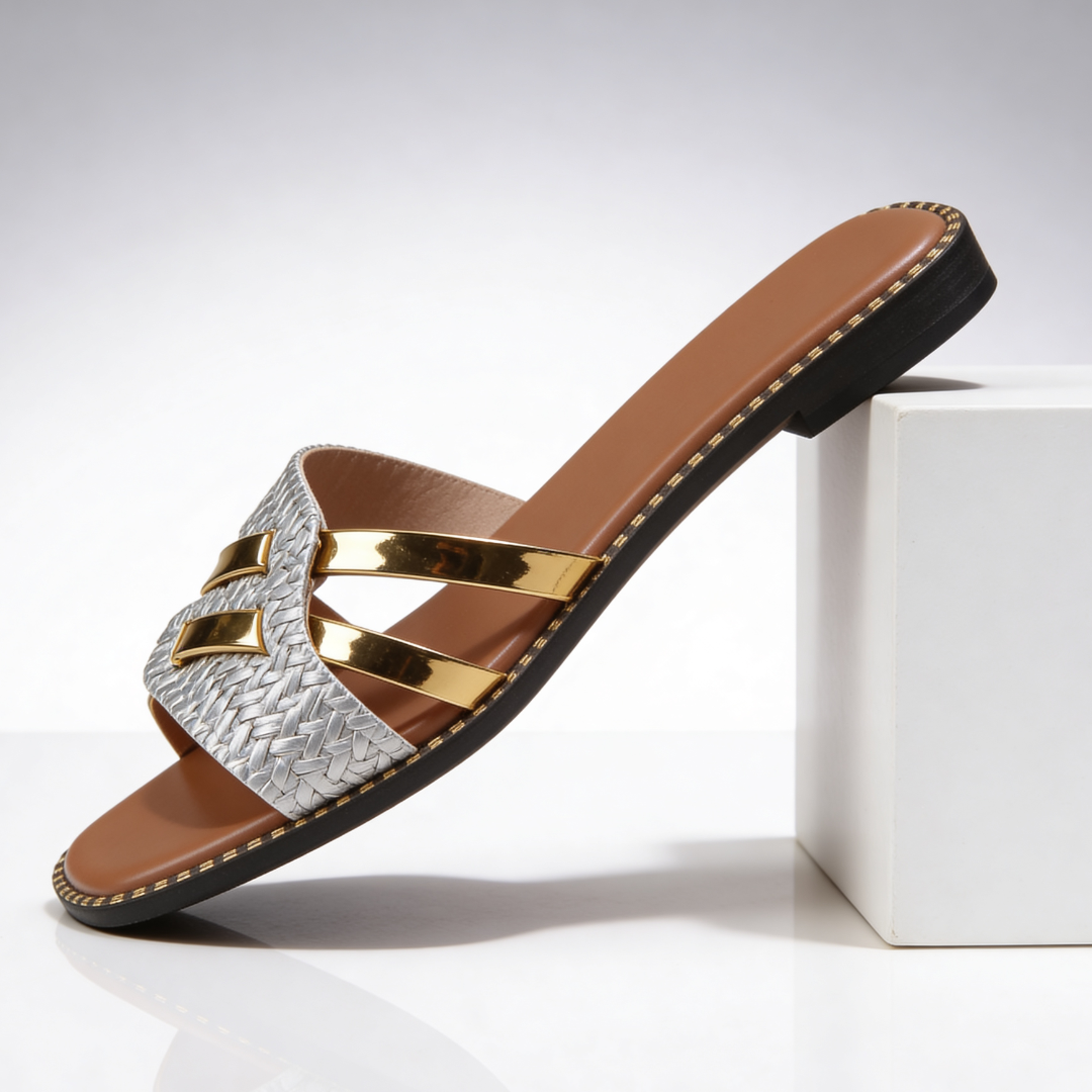 Women's Goldline Slide Sandals Slip On Casual Shoes