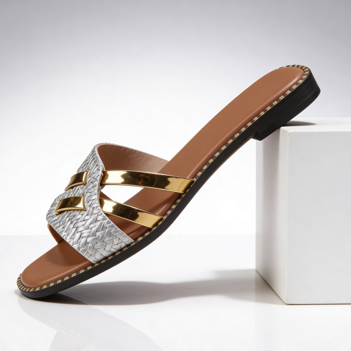 Women's Goldline Slide Sandals Slip On Casual Shoes