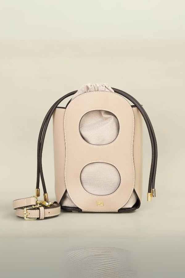 Irisa Crossbody Bag - PU Leather Cut-Out Design