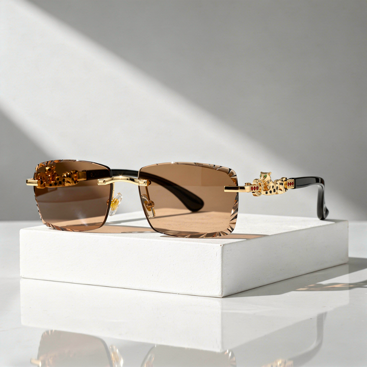 Rimless Sunglasses with UV400 Protection