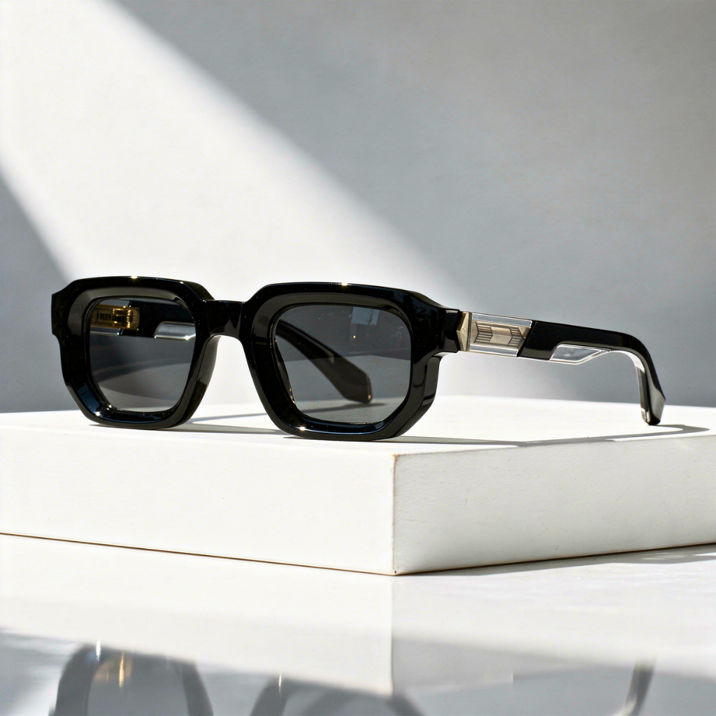 Men's Square Sunglasses with UV400 Protection